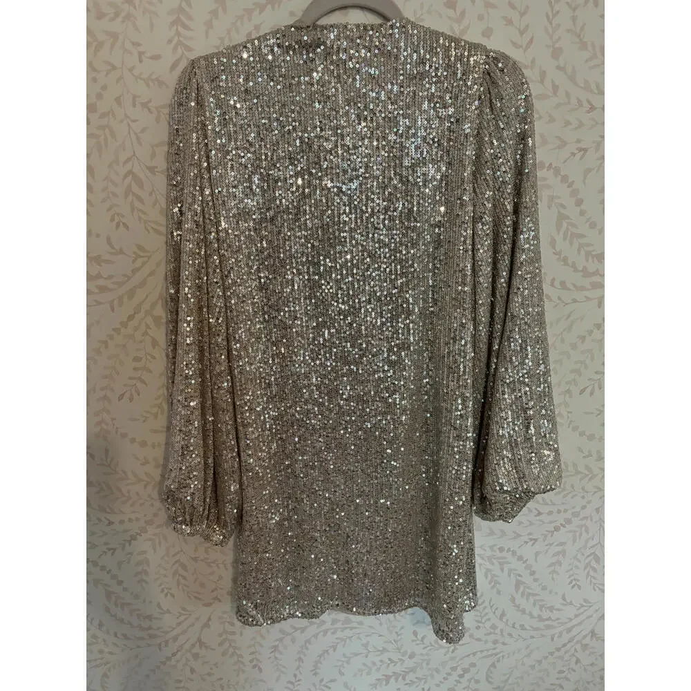 FALL SALE! NWOT 12th Tribe Sparkling Sequin Dress - Picture 7 of 9